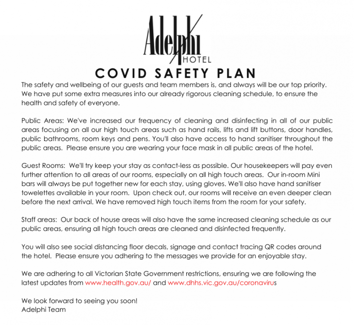 COVID SAFETY PLAN